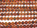 [Video] Red color Tapioca Agate Round 8mm 1strand beads (aprx.15inch/36cm)
