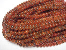 [Video] Red color Tapioca Agate Round 8mm 1strand beads (aprx.15inch/36cm)