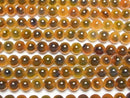[Video] Orange color Tapioca Agate Round 8mm 1strand beads (aprx.15inch/36cm)