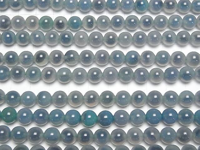 [Video] Green color Tapioca Agate Round 8mm 1strand beads (aprx.15inch/36cm)