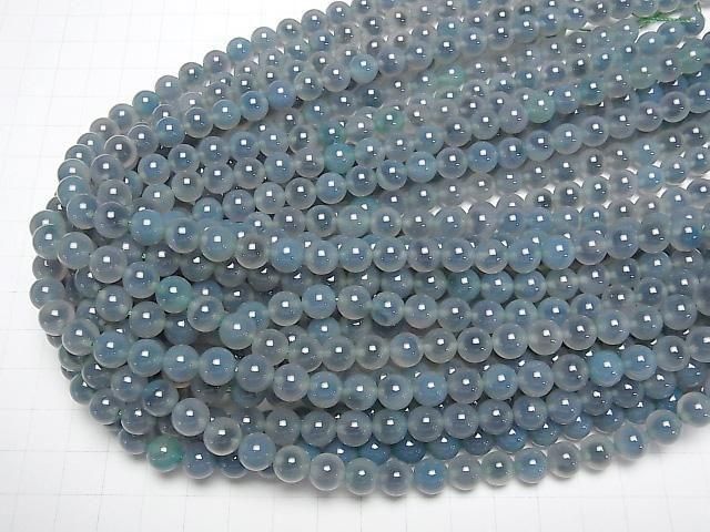 [Video] Green color Tapioca Agate Round 8mm 1strand beads (aprx.15inch/36cm)