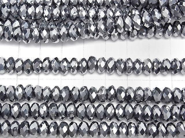 [Video]Terahertz Faceted Button Rondelle 7.5x7.5x4mm 1strand beads (aprx.15inch/36cm)