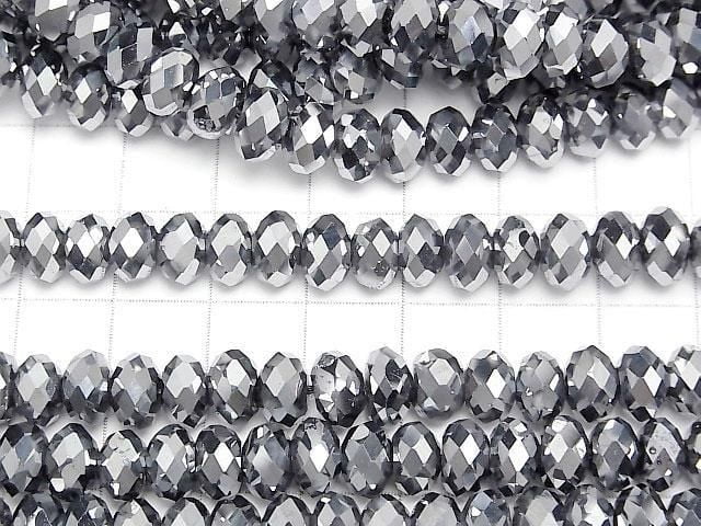 [Video]Terahertz Faceted Button Rondelle 7.5x7.5x5mm 1strand beads (aprx.15inch/36cm)