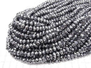 [Video]Terahertz Faceted Button Rondelle 7.5x7.5x5mm 1strand beads (aprx.15inch/36cm)