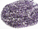 [Video]High Quality! Stripe Amethyst Twist x Multiple Facets 8x6x6mm 1strand beads (aprx.15inch/36cm)
