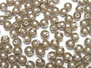 [Video]Shell Pearl Gold Half Drilled Hole Round 4mm 20pcs
