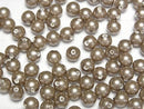 [Video]Shell Pearl Gold Half Drilled Hole Round 6mm 20pcs