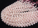 [Video]High Quality! Rose Quartz AA++ Twist x Multiple Facets 10x9x9mm 1strand beads (aprx.15inch/36cm)