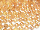 [Video]High Quality! Phantom Citrine AA++ Twist x Multiple Facets 10x9x9mm half or 1strand beads (aprx.15inch/37cm)