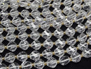 [Video]High Quality! Crystal AAA Twist x Multiple Facets 10x8x8mm half or 1strand beads (aprx.15inch/36cm)