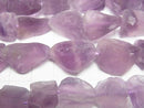 [Video] Purple Fluorite Rough Rock Nugget [M size] Light color 1 strand beads (aprx.15inch/37cm)