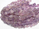[Video] Purple Fluorite Rough Rock Nugget [M size] Light color 1 strand beads (aprx.15inch/37cm)