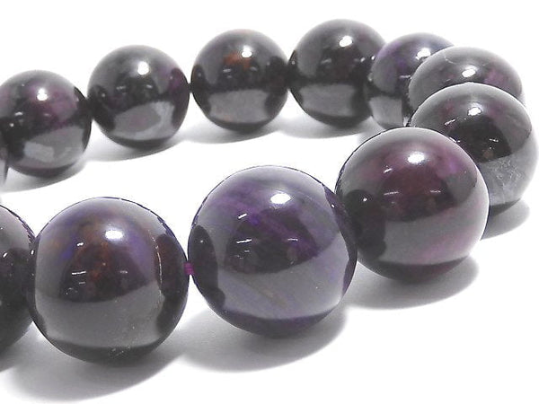 [Video][One of a kind] Sugilite AAA- Round 15.5mm Bracelet NO.1