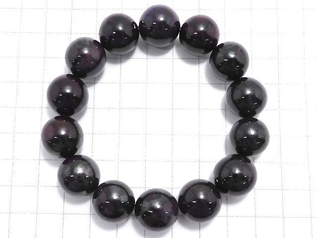 [Video][One of a kind] Sugilite AAA- Round 15.5mm Bracelet NO.1