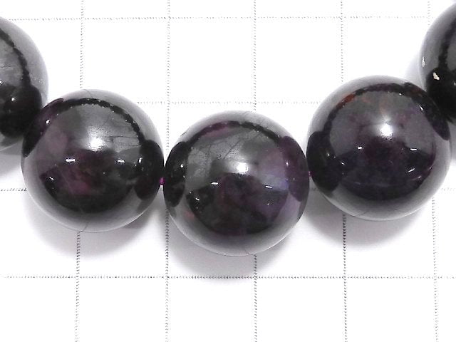 [Video][One of a kind] Sugilite AAA- Round 15.5mm Bracelet NO.1