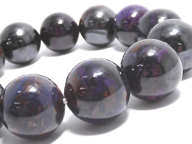 [Video][One of a kind] Sugilite AAA- Round 16.5mm Bracelet NO.2