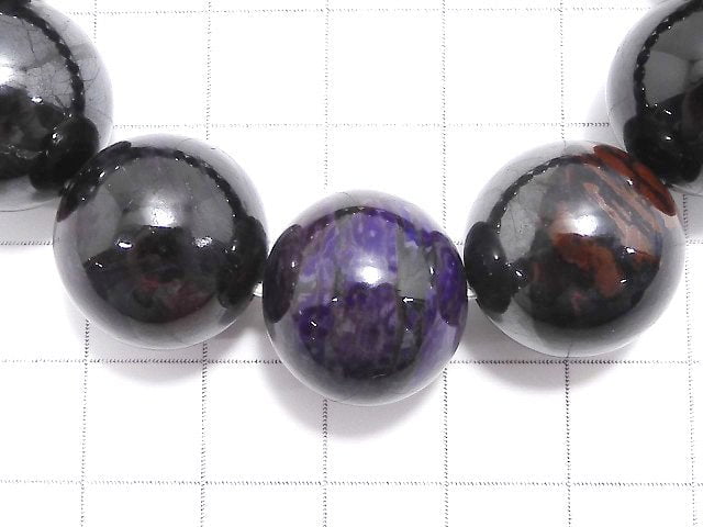 [Video][One of a kind] Sugilite AAA- Round 16.5mm Bracelet NO.2