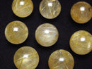 [Video] Rutilated Quartz AAA- Sphere, Round 18mm 1pc
