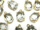 [Video]High Quality Green Amethyst AAA Bezel Setting Oval Faceted 10x8mm 18KGP 2pcs