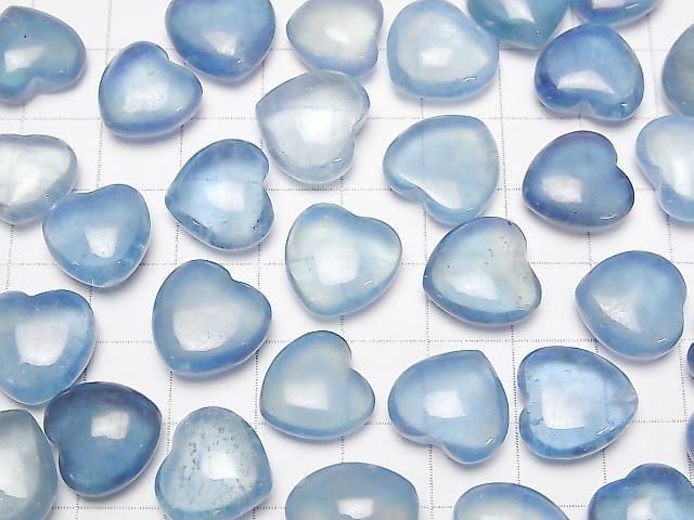 [Video]Aquamarine AAA Undrilled Heart 12-14mm 1pc