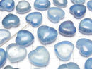[Video]Aquamarine AAA Half Drilled Hole Heart 13-16mm 1pc