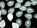 [Video]Mint Green Chalcedony AAA Pear shape Cabochon 14x10mm 3pcs