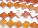 [Video] Carnelian AAA- Flower motif 8x8mm half or 1strand beads (aprx.15inch/37cm)