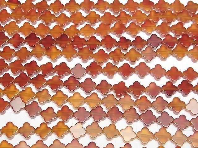 [Video] Carnelian AAA- Flower motif 8x8mm half or 1strand beads (aprx.15inch/37cm)