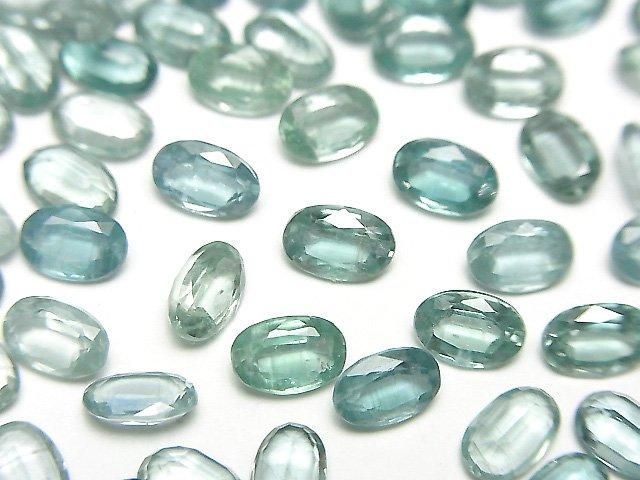 [Video]High Quality Aqua Kyanite AAA Oval Faceted 6x4mm 3pcs