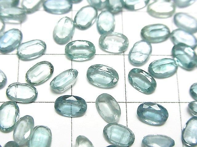[Video]High Quality Aqua Kyanite AAA Oval Faceted 6x4mm 3pcs