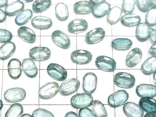 [Video]High Quality Aqua Kyanite AAA Oval Faceted 6x4mm 3pcs