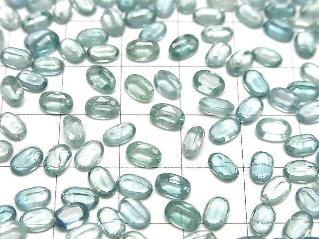 [Video]High Quality Aqua Kyanite AAA Oval Faceted 6x4mm 3pcs