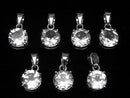 [Video]High Quality Crystal AAA Round Faceted 8x8mm Pendant Silver925