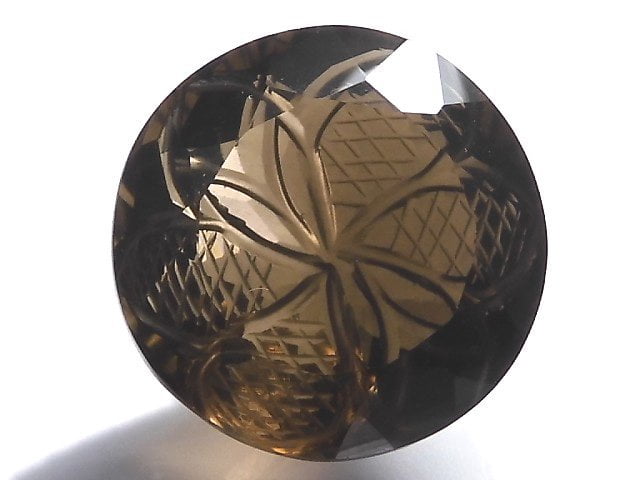 [Video][One of a kind] High Quality Smoky Quartz AAA Loose stone Carved Faceted 1pc NO.67