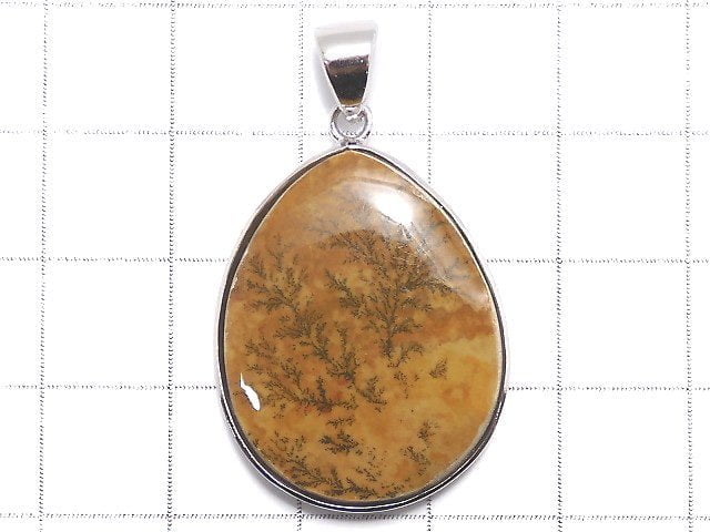 [Video][One of a kind] Dendrite Jasper Pendant Silver925 NO.53