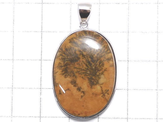 [Video][One of a kind] Dendrite Jasper Pendant Silver925 NO.57