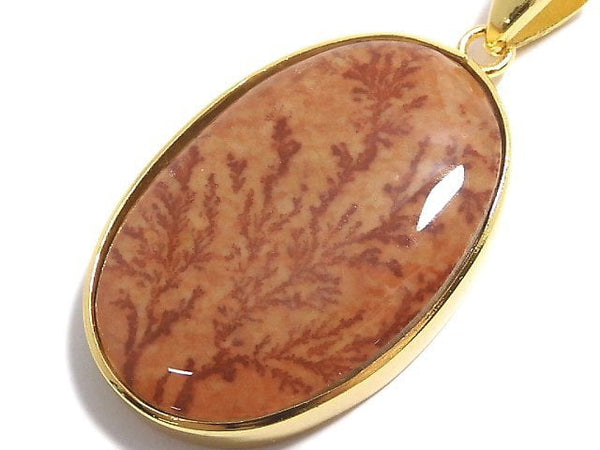 [Video][One of a kind] Dendrite Jasper Pendant 18KGP NO.59