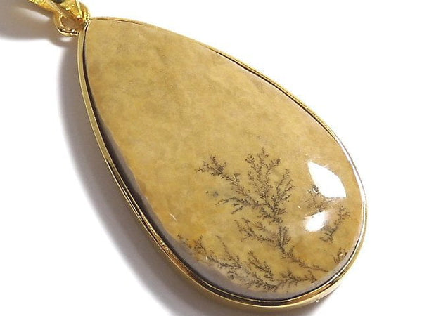 [Video][One of a kind] Dendrite Jasper Pendant 18KGP NO.60