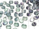 [Video]High Quality Multicolor Fluorite AAA- Loose stone Oval Faceted 10x8mm 3pcs