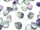 [Video]High Quality Multicolor Fluorite AAA- Loose stone Pear shape Faceted 8x6mm 5pcs