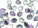 [Video]High Quality Multicolor Fluorite AAA- Loose stone Pear shape Faceted 8x6mm 5pcs