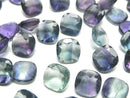 [Video]High Quality Multicolor Fluorite AAA- Loose stone Square Faceted 8x8mm 3pcs