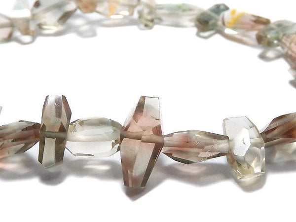 [Video][One of a kind] High Quality Oregon Sunstone AAA- Faceted Nugget Bracelet NO.8