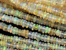 [Video] Ethiopian Opal AA++ Rondelle half or 1strand beads (aprx.15inch/38cm)