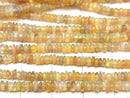 [Video] Ethiopian Opal AA++ Rondelle half or 1strand beads (aprx.15inch/38cm)
