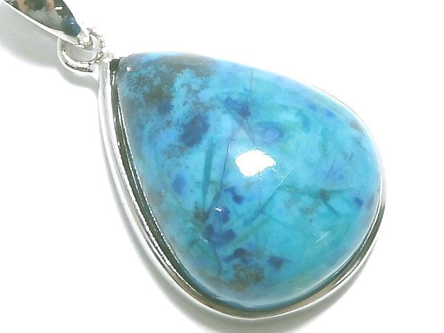 [Video][One of a kind] Chrysocolla AAA Pendant Silver925 NO.64