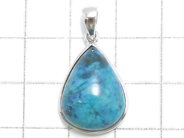 [Video][One of a kind] Chrysocolla AAA Pendant Silver925 NO.64