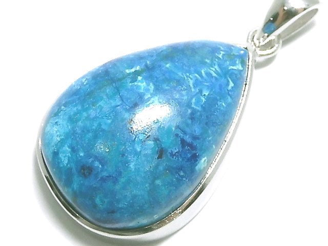 [Video][One of a kind] Chrysocolla AAA Pendant Silver925 NO.65