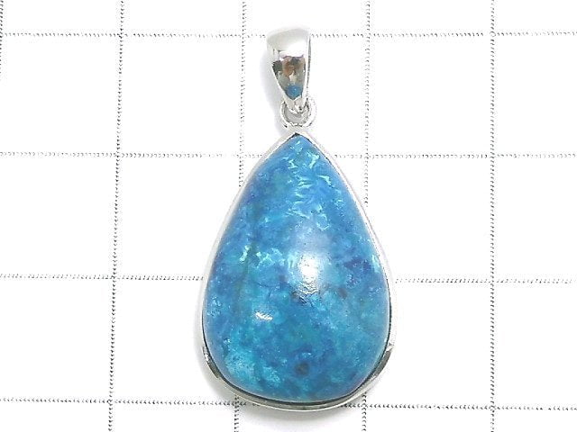 [Video][One of a kind] Chrysocolla AAA Pendant Silver925 NO.65