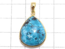 [Video][One of a kind] Chrysocolla AAA Pendant 18KGP NO.69